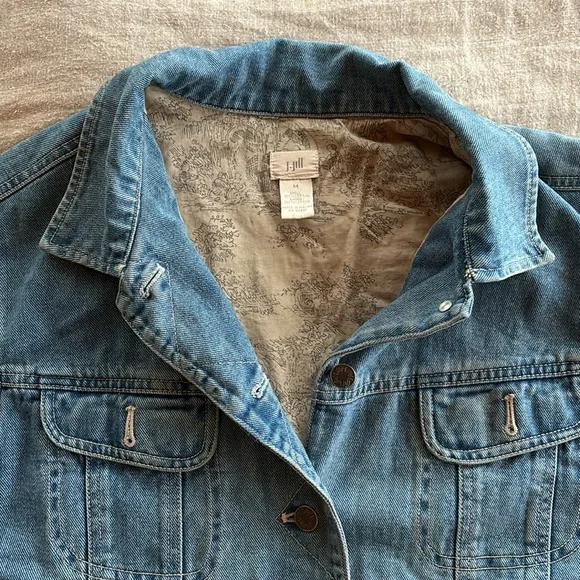 Vintage Denim and Toile Jacket - Picture 2 of 9